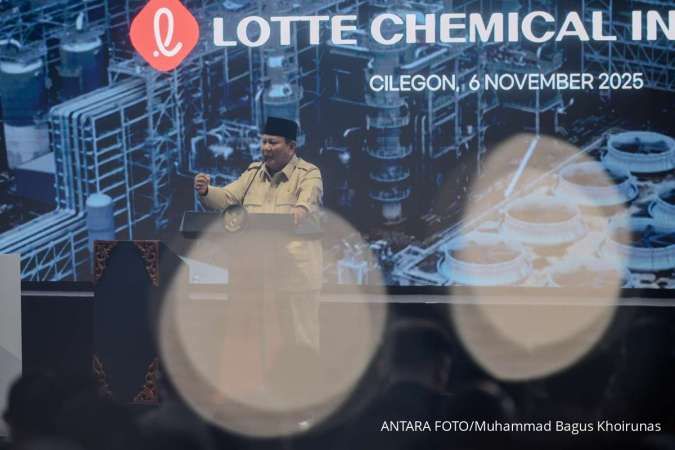 Prabowo Akui Pabrik Lotte Chemical Indonesia Kerja Keras Jokowi: Saya yang Resmikan