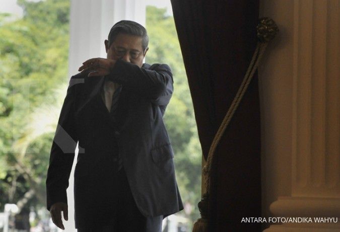 Di Istana, SBY sambut kedatangan Jokowi