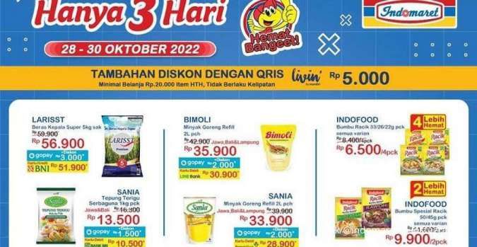 Promo JSM Indomaret Hari Ini Sampai 30 Oktober 2022, Ada Tambahan Diskon