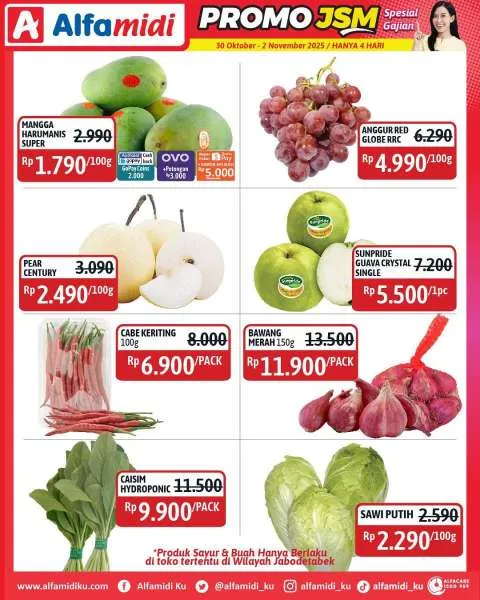 Promo JSM Alfamidi Hanya 4 Hari Periode 30 Oktober-2 November 2025