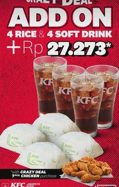 Promo KFC Crazy Deal Add On Hanya Sehari