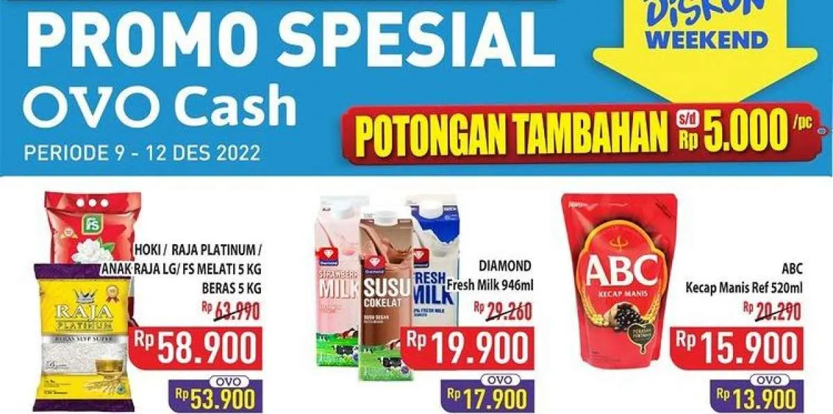 Harga Promo Hypermart di Minggu 11 Desember 2022, Promo Spesial dengan Ovo Cash