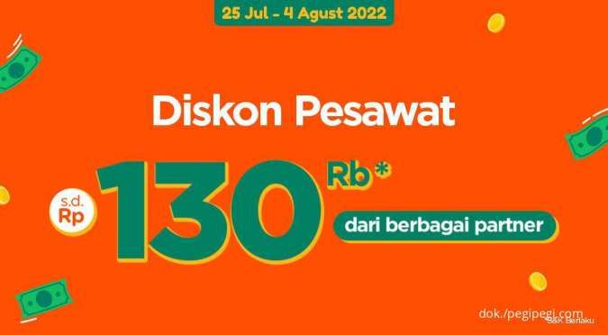 Promo Gajian PegiPegi sampai 4 Agt 2022, Diskon Pesawat Rp 130.000 dari Berbagai Bank