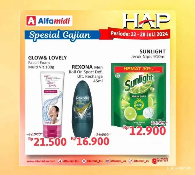 Promo Alfamidi Hemat Satu Pekan Spesial Gajian Periode 22-28 Juli 2024