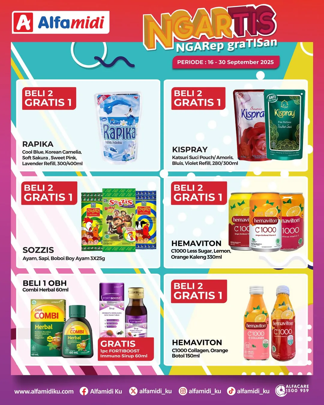 Promo Alfamidi Ngartis (Ngarep Gratisan) Periode 16-30 September 2025