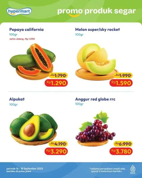 Promo Hypermart Hyper Diskon Weekday Periode 16-18 September 2025
