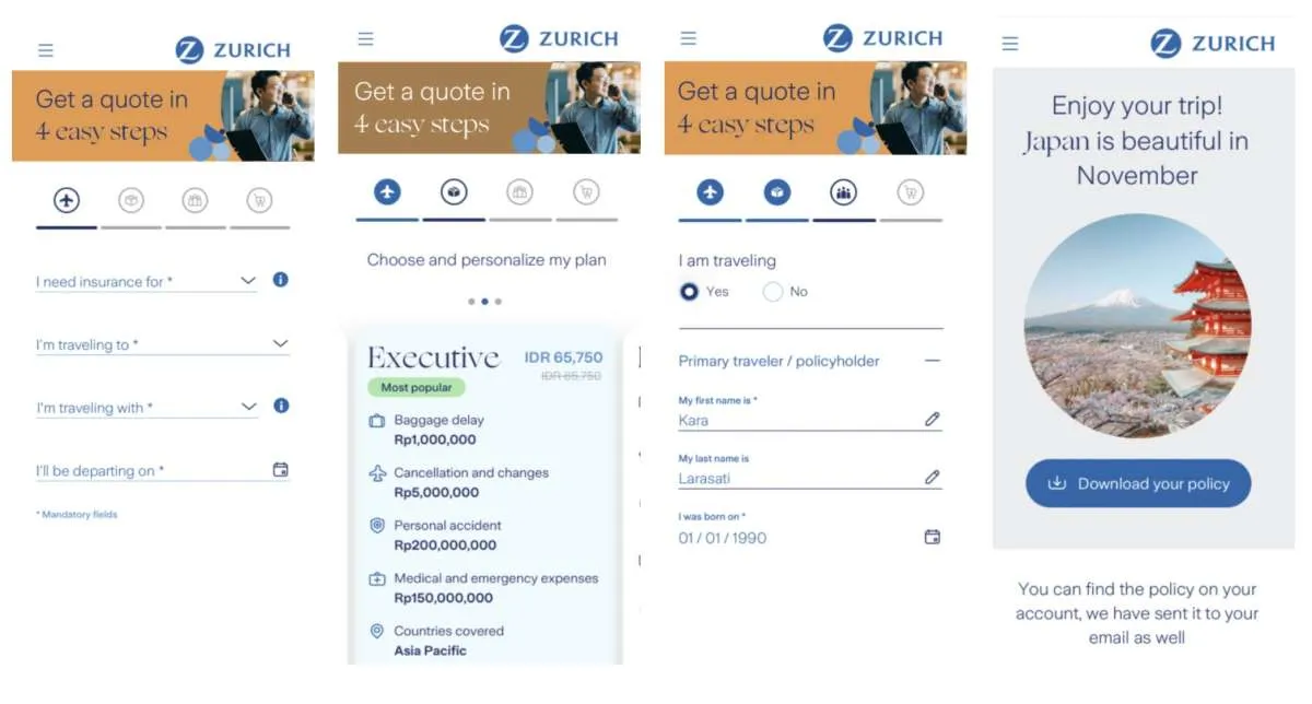 Zurich Hadirkan Solusi Digital Terbaru Penuhi Permintaan Asuransi Perjalanan Melonjak