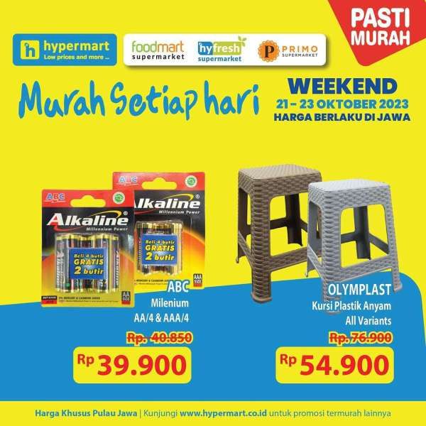 Promo JSM Hypermart Terbaru 20-23 Oktober 2023, Hyper Diskon Weekend 4 Hari