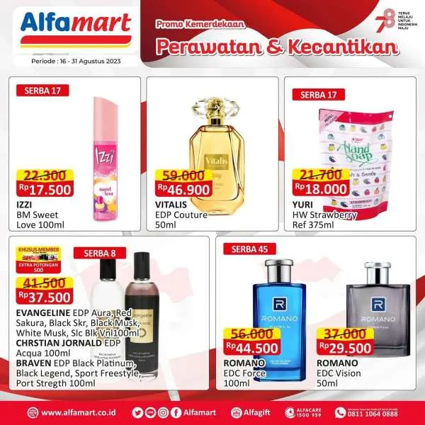 Promo Alfamart Perawatan & Kecantikan Periode 16-31 Agustus 2023