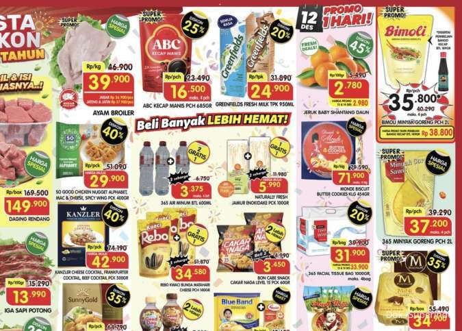 Promo Superindo Hari Ini 12-14 Desember 2025, Brokoli Import-Iga Potong Harga Spesial