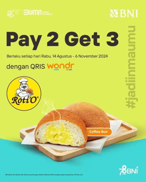 Promo Wondr by BNI di RotiO Sampai 6 November 2024