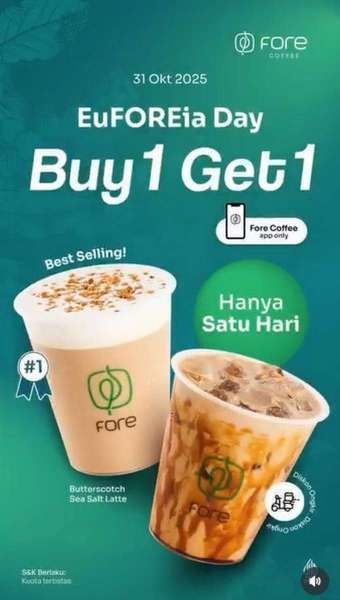 Promo Fore Coffee Hanya Hari Ini 31 Oktober 2025