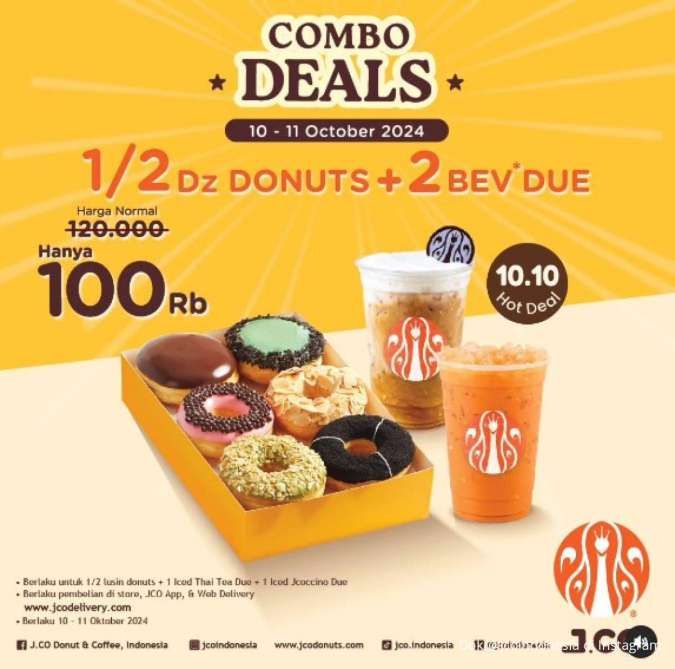 Promo J.CO 10.10 Mulai 10-11 Oktober 2024