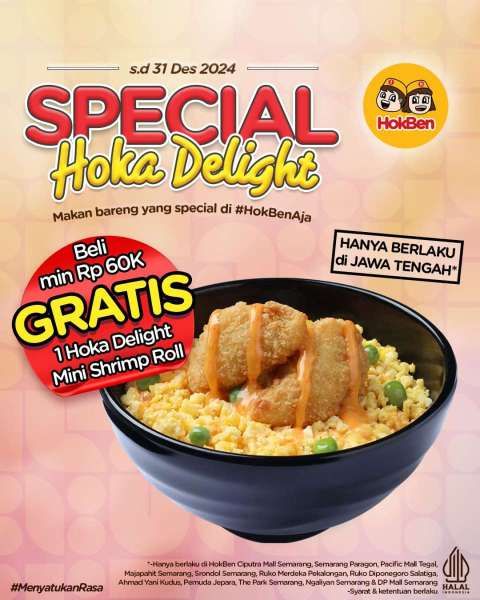 Promo HokBen Spesial di Jawa Tengah