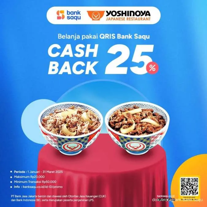 Promo Bank Saqu Yoshinoya