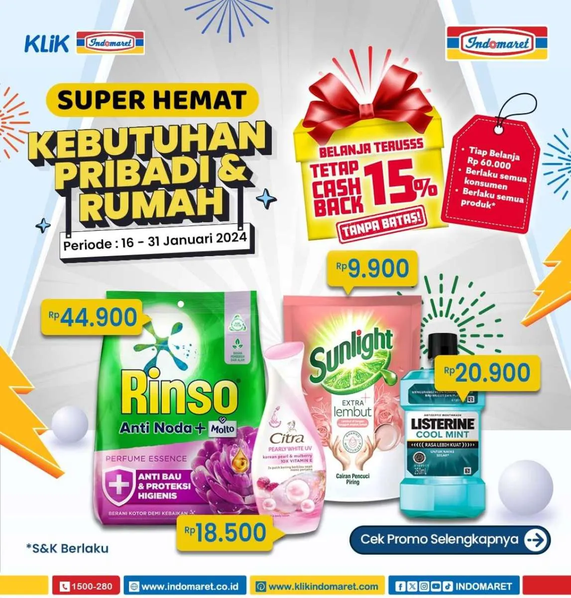 Katalog Promo Indomaret Super Hemat Terbaru Periode 16-31 Januari 2024