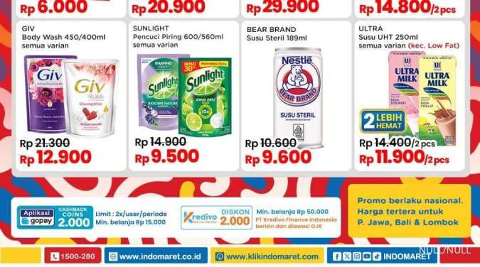 Promo Indomaret Weekend 4-6 Oktober 2024, Ultra Milk dan Bear Brand Lebih Hemat