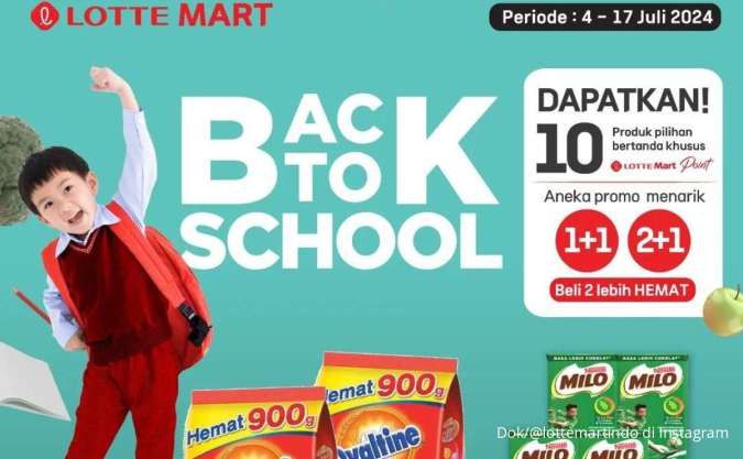 Promo Lotte Mart Back To School Juli 2024, Promo Ovaltine-Milo hingga Buku Tulis