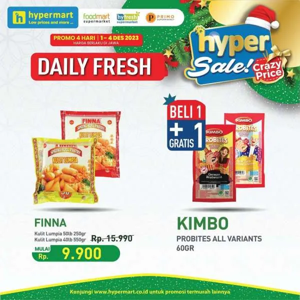 Promo JSM Hypermart Hyper Diskon Weekend Periode 1-4 Desember 2023