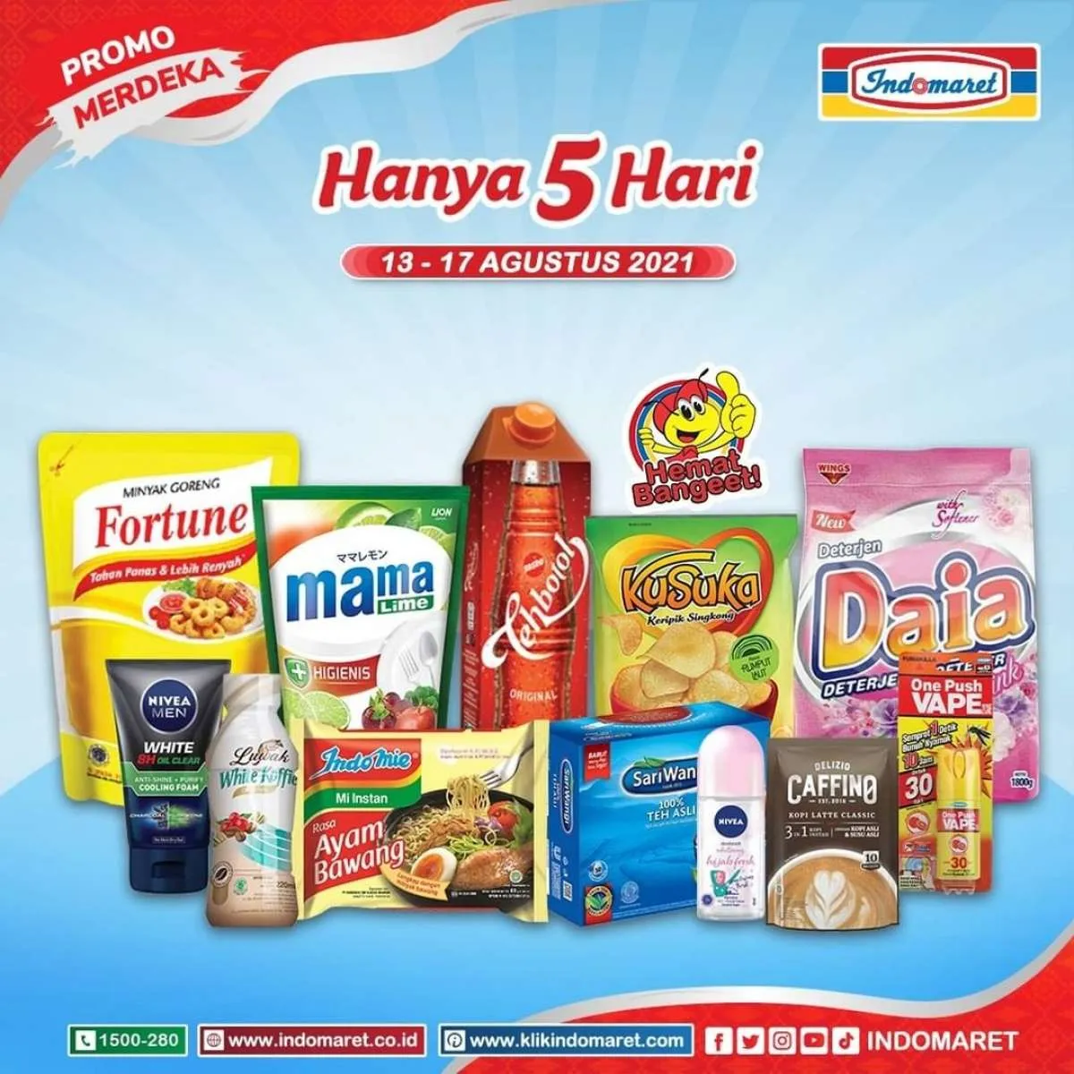 Katalog Promo Merdeka Indomaret Hanya 5 Hari, 13-17 Agustus 2021, Diskon Melimpah!