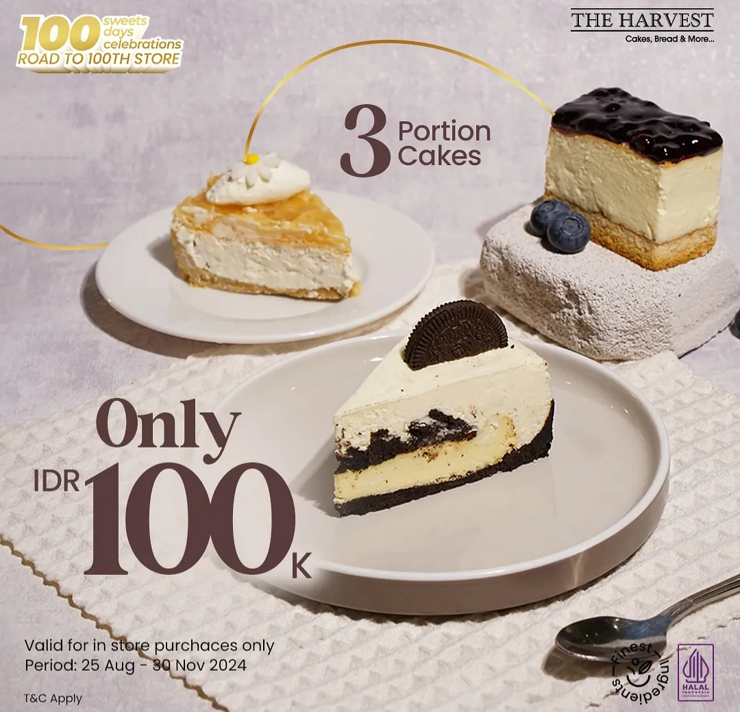 Promo the harvest Rp 100.000