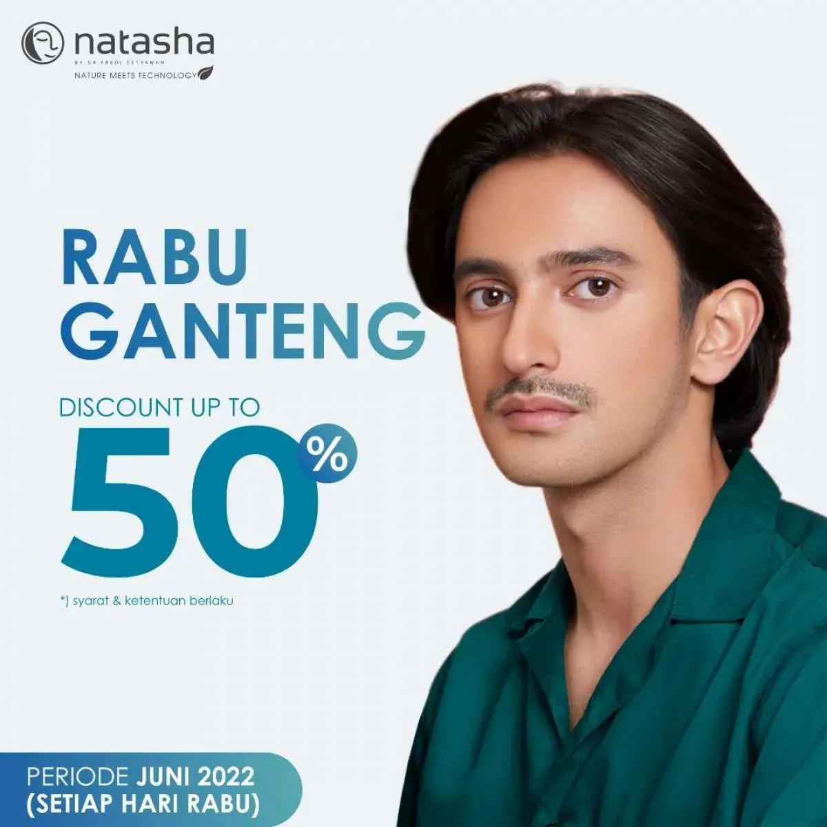 Promo Rabu Ganteng di Klinik Natasha, Facial Pria Diskon 50% Selama Juni 2022