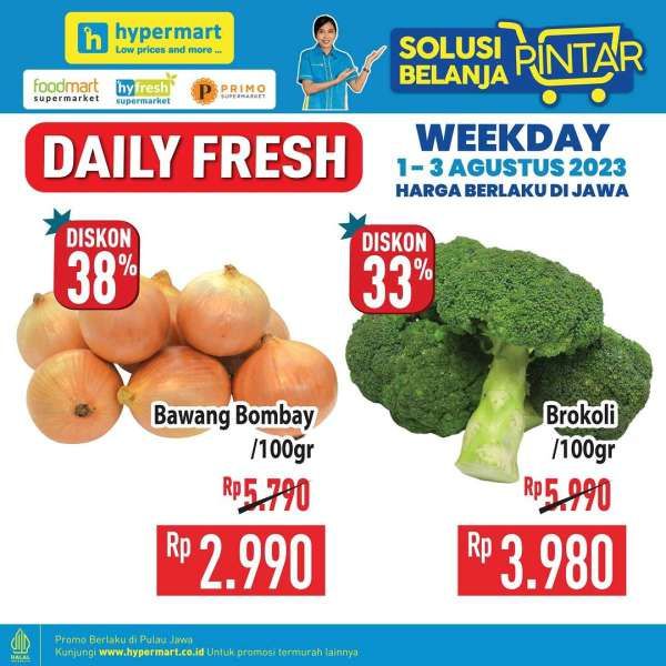 Katalog Harga Promo Hypermart Weekday 1-3 Agustus 2023