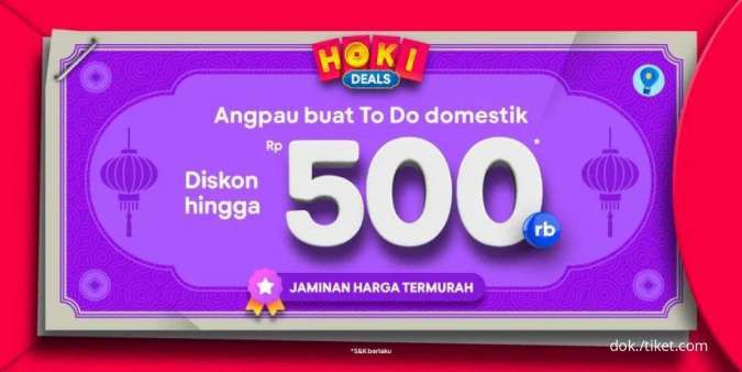 Promo Tiket.com 17-24 Januari 2023, Nikmati Diskon To Do Domestik hingga Rp 500.000