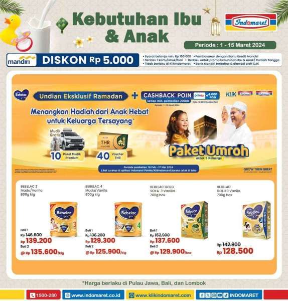 Promo Indomaret Super Hemat Periode 1-15 Maret 2024