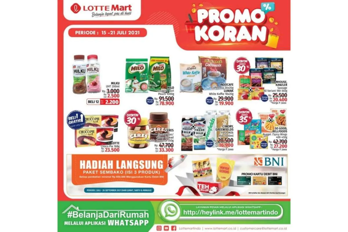 Promo Lotte Mart weekend 16 Juli 2021, cek diskonnya!