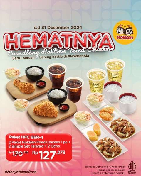 Promo HokBen Bundling Fried Chicken Sampai 31 Desember 2024