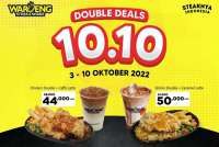 Promo 10.10 Waroeng Steak Double Deals, Diskon Murah Aneka Menu Steak dan Milkshake