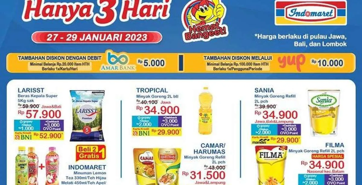 Promo JSM Indomaret hingga Hari Ini 29 Januari 2023, Nikmati Belanja Lebih Hemat