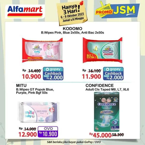 Promo JSM Alfamart Hanya 3 Hari Periode 6-8 Oktober 2023