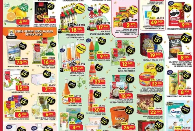 Promo Superindo Weekday 23-26 Februari 2026, Sirup ABC dan Marjan Beli 4 Lebih Hemat