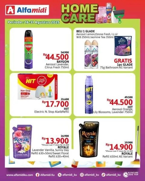Promo Alfamidi Home Care Fair Periode 16-31 Agustus 2025