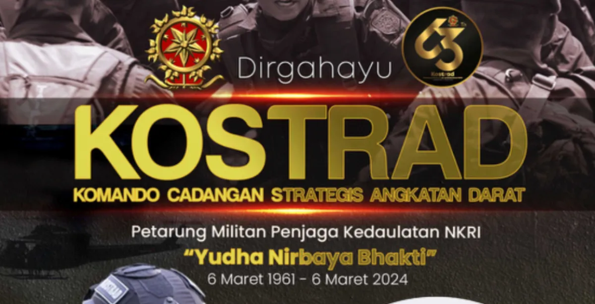 20 Ucapan HUT Kostrad Ke-63 Tahun 2024, Diperingati 6 Maret