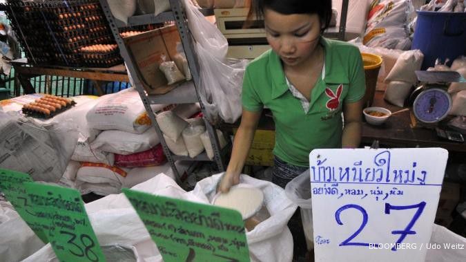 Ekspor Thailand Merosot 0,4% di semester I 2012