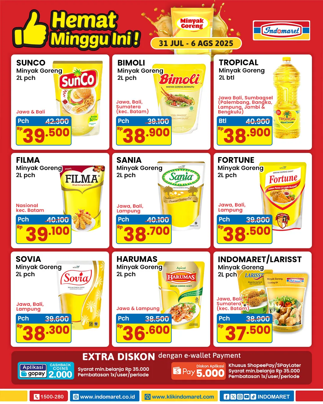Promo Minyak Goreng Indomaret Periode 31 Juli-6 Agustus 2025
