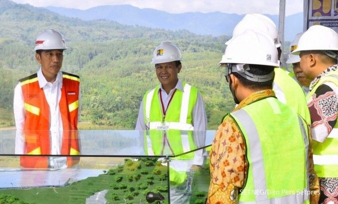 Jokowi berharap bendungan Kuningan bisa mengairi 3.000 ha sawah