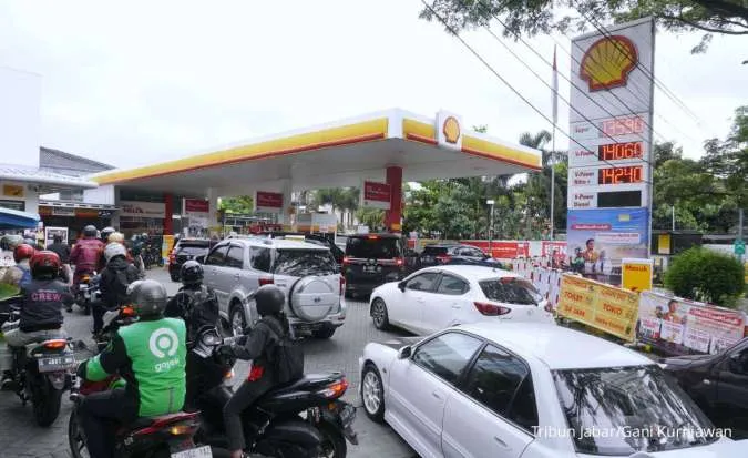 Antrean di SPBU Shell