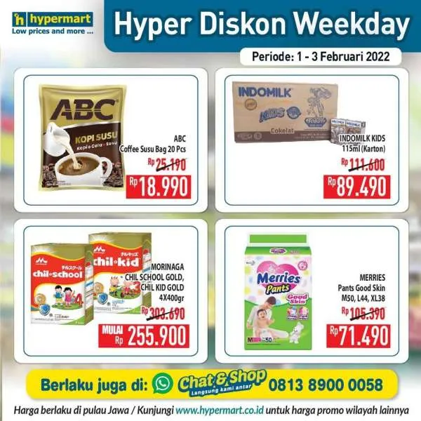Promo Hypermart Hyper Diskon Weekday Periode 1-3 Februari 2022