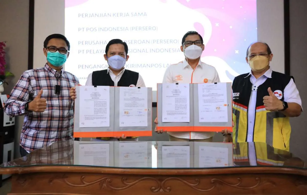 PELNI jalin kerja sama dengan Pos Indonesia untuk optimalkan angkutan laut
