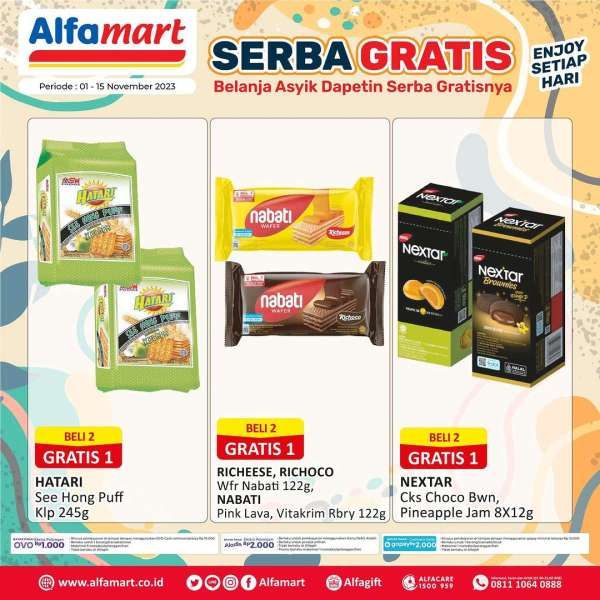 Katalog Promo Alfamart Terbaru 1-15 November 2023, Promo Serba Gratis