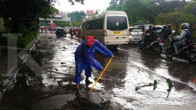 Banjir di Bandung sudah mulai surut 
