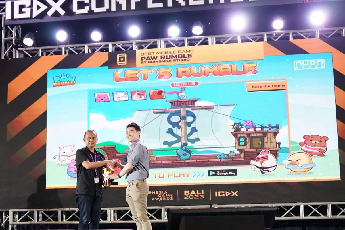 Paw Rumble, Gim Binaan Telkom Indigo Raih Penghargaan Best Mobile Game di IGDC 2023