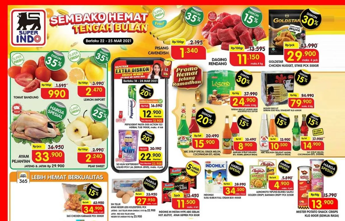 Promo Superindo hari kerja Selasa 23 Maret 2021, diskonan weekday!