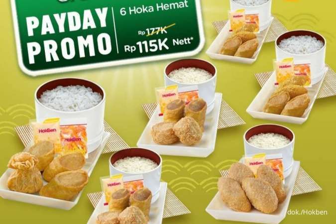 Promo Hokben Diskon 6 Hoka Hemat via GrabFood, Berlaku 25-30 Juni 2022