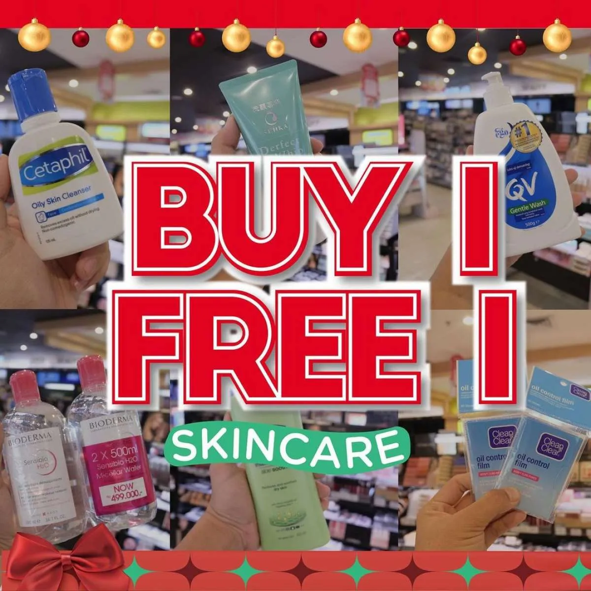 Promo Skincare Buy 1 Free 1 di Watsons Edisi Natal Berlaku hingga 4 Januari 2022