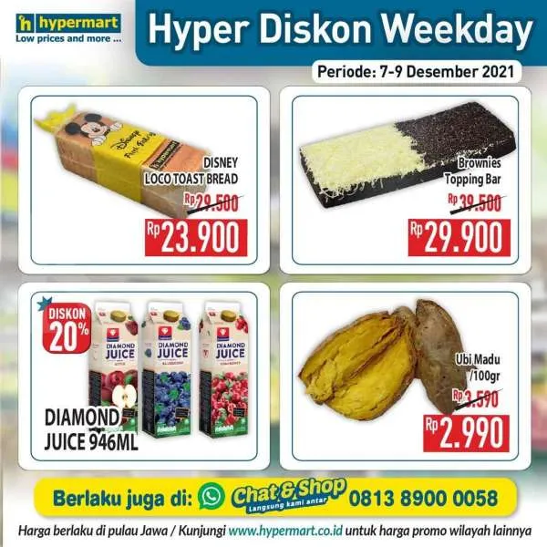 Promo Hypermart Hyper Diskon Weekday 7-9 Desember 2021